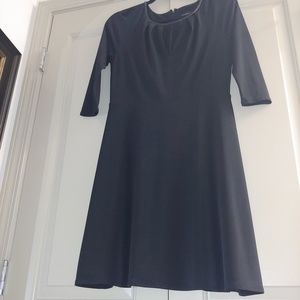 Ann Taylor Black Fit & Flare Dress – Size 4